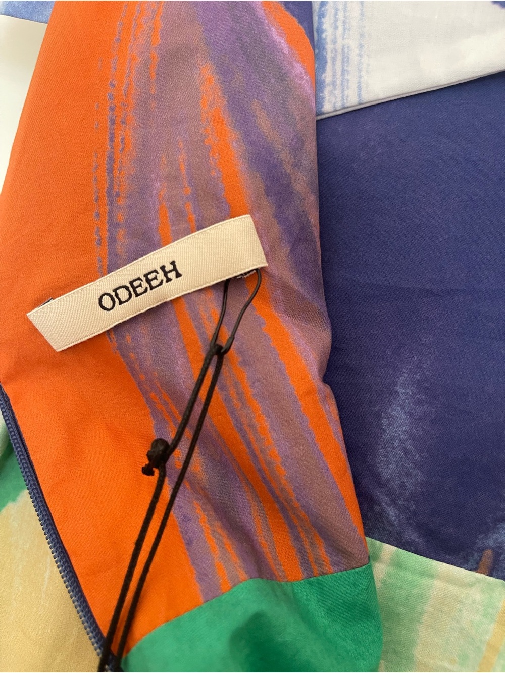Summery Abstract Multicolor V-Neck Maxi Dress - Picture 3 of 5
